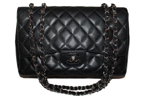 chanel flap bag all black